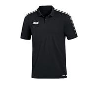 JAKO Men's Striker 2.0 Polo, Black/White, XXX-Large