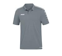 JAKO Men's Striker 2.0 Polo, steingrau/Weiß, M