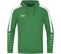 JAKO Power Hooded Sweatshirt, Size: S, Colour: Sports Green
