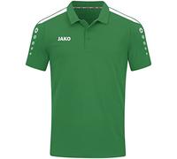 JAKO Power Men's Polo Shirt, Green White, XL