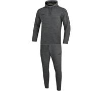 JAKO Premium Basics M9629 Men's Tracksuit with Hooded Sweatshirt, Charcoal Mottled, L