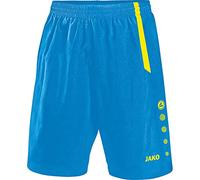 Jako Sport Pants Turin Men's Shorts - Blue/Neon Yellow, Large