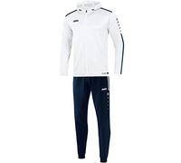 JAKO Striker 2.0 M9419 Men's Tracksuit Polyester with Hood, White/Navy, XL
