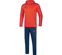 JAKO Striker 2.0 M9619 Men's Tracksuit with Hood Flame/Navy M