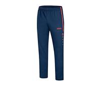 JAKO Striker 2.0 Men's Presentation Trousers, Men, 6519, navy/flame, 4XL
