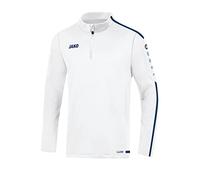 JAKO Striker 2.0 Men's Training Zip Top, Men, 8619, White/Navy, L