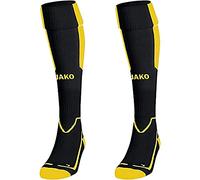 JAKO Stump Socks Lazio 3866, Multicoloured (Black / Citro), 4 (39-42)