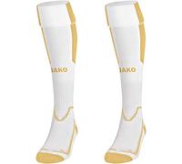 JAKO Stump Socks Lazio 3866, Multicoloured (White / Gold), 4 (39-42)