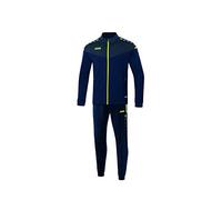 JAKO Unisex Children's Champ 2.0 Tracksuit, Polyester, Navy/Dark Blue/Neon Yellow, 164 EU