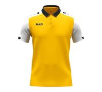 JAKO Unisex Dynamic Polo Shirt, Yellow/White/Black, M