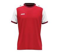 JAKO Unisex Dynamic Short Sleeve Jersey, Red/White/Dark Red, XXL