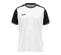 JAKO Unisex Dynamic Short Sleeve Jersey, White/Black/Anthracite, 3XL