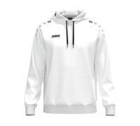 JAKO Unisex One Cotton Hooded Sweatshirt, White, M