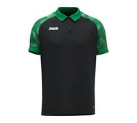 Jako Unisex Polo Shirt Sonic Black/Green, M
