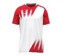 JAKO Unisex Vintage Short Sleeve Jersey, White/Red, XXL