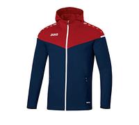 JAKO Women's Champ 2.0 Hooded Jacket, Marine/Chili Red, 38