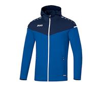 JAKO Women's Champ 2.0 Hooded Jacket, Royal/Navy, 34 (EU)