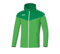 JAKO Women's Champ 2.0 Hooded Jacket, Soft Green/Sports Green, 36 (EU)
