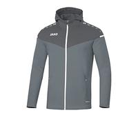 JAKO Women's Champ 2.0 Hooded Jacket, Stone Grey/Anthracite Light, 34 (EU)