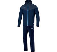 JAKO Women's Champ 2.0 Hooded Presentation Suit, Navy/Dark Blue/Sky Blue, 36