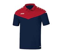 JAKO Women's Champ 2.0 polo, navy/chili red, 44