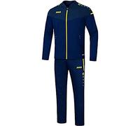 JAKO Women's Champ 2.0 Presentation Suit Navy/Dark Blue/Neon Yellow, 40