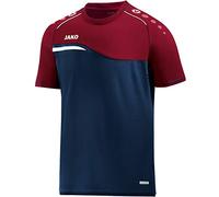JAKO Women's Competition 2.0 T-Shirt, Navy/Dark Red, 40