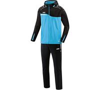JAKO Women's Competition 2.0 with Hood Pre Tracksuit, Aqua/Black, 40 EU