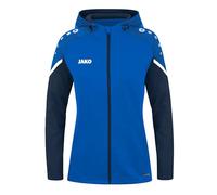 JAKO Women's Performance Hooded Jacket, Royal/Navy, 38