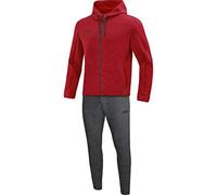 JAKO Women's Premium Basics with Hood Jogging Suit, womens, Jogging suit, M9729, Mottled red, 34 (EU)