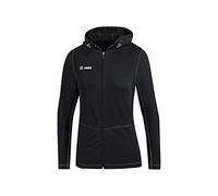 JAKO Women's Run 2.0 Hooded Jacket, Black, 38