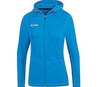 JAKO Women's Run 2.0 Hooded Jacket, Womens, Hooded Jacket, 6875, Blue, 34 (EU)