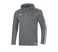 JAKO Women's Striker 2.0 Hooded jacket, steingrau/Weiß, 36 (EU)