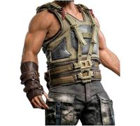 JAKRON Mens Knight Jacket Coat & Vests Military Bane Cosplay Halloween Costume