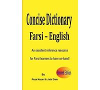 Farsi - English Concise Dictionary: An Excellent Refere - Paperback NEW Reza Naz