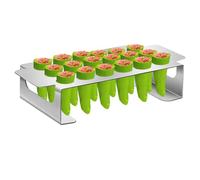 Jalapeno Grill Rack with Pepper Corer Tool, 18 Holes Jalapeno Popper Grill Holder, Pepper Chicken Wings Roasting Rack for BBQ Smoker and Oven(Not included Chili Pepper Corer)