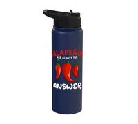 Jalapeños Chile Gordo Mexican Chili Pepper Pod Cultivar Stainless Steel Insulated Water Bottle