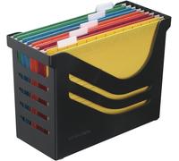 Jalema Recycled Office Box with 5 Suspension Files A4 Black 2658026998