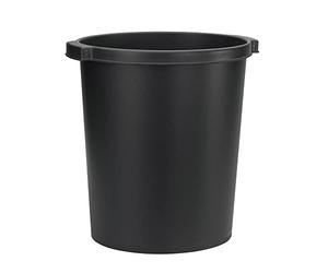 Jalema by Djois Re-Solution Round Stackable Wastepaper Bin, 330mm x 315mm, 18 litres, Black