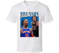 Jalen Brunson 90s Style T Shirt White L