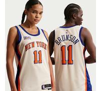 Jalen Brunson New York Knicks City Edition Men's Nike NBA Swingman Jersey - Brown - Polyester XS