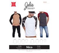 Jalie Men & Boys Easy Sewing Pattern 3669 Niko Raglan Tees