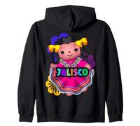 Jalisco México Mazahua Muñeca de Trapo María Otomí Zip Hoodie