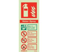 Jalite Water-Spray Fire Extinguisher Sign - 6029M - Rigid PVC