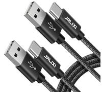 JALIXI USB C Cable 1.8m/6ft, PS5 Charging Cable Fast Charge Nylon for Xbox Series X/S Controller, for Playstation5, Samsung Galaxy, Pixel, Black