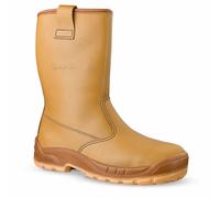 Jallatte J0266 Jalaska Tan Leather Rigger Boots Mens Womens Steel Toe Size 3-13