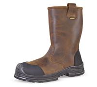 Jallatte Jalcypress Brown Full Grain Leather Rigger Safety Work Boots