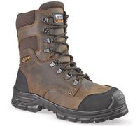 Jallatte Jalsequoia Mens Brown Leather Lace Up Safety Work Toe cap Midsole Boots