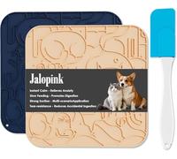 Jalopink Lick Mat for Dog with Suction Cup for Slow Feeding, Keep Them Busy, Anxiety Relief, Pet Licking Mat for Large/Small Dogs, Cats, Puppy - Dog Lick Mat for Bath Time, Grooming & Training