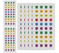 Jaloro 20 Pieces Scope Sticker Sheets, Dope Stickers, Tower Tags for Long Distance Shooting and Hunting Accessories, Fits Most Scope Caps